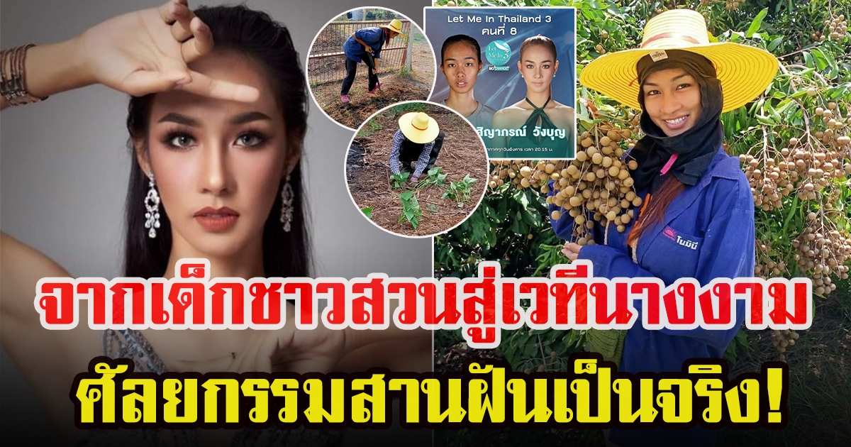 สายป่าน ศรสวรรค์ จากเด็กชาวสวนสู่เวทีนางงาม