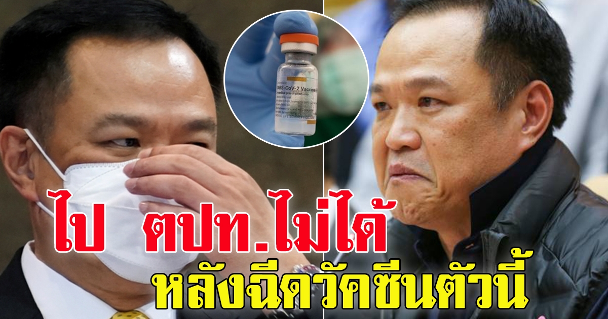 อนุทิน ไปต่างประเทศไม่ได้