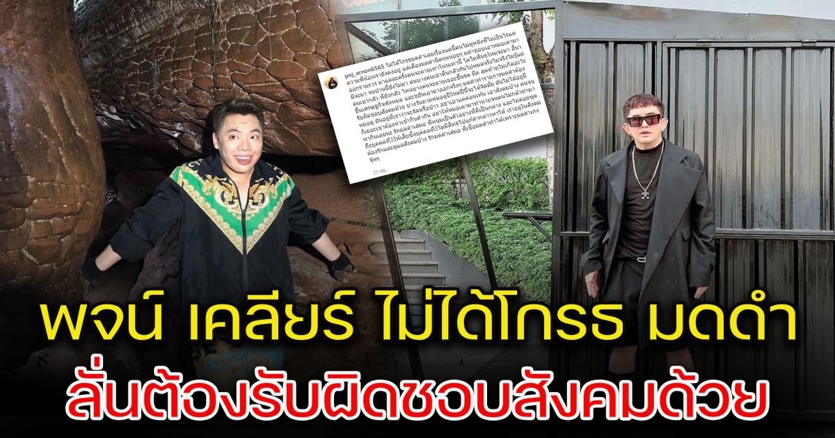 พจน์ อานนท์ เคลียร์ชัด ไม่ได้โกรธ มดดำ แต่ต้องรับผิดชอบสังคมด้วย