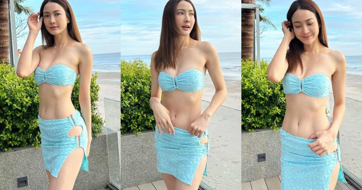 เอวคอดหุ่นปัง แต้ว ณฐพร โชว์แซ่บเกินต้าน ผิวขาวออร่าผ่อง