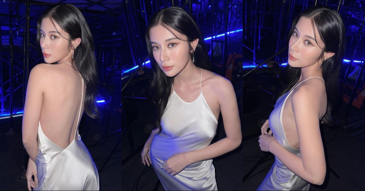เก้า สุภัสสรา อวดหลังขาวนวลเนียน สวยปังมากแม่