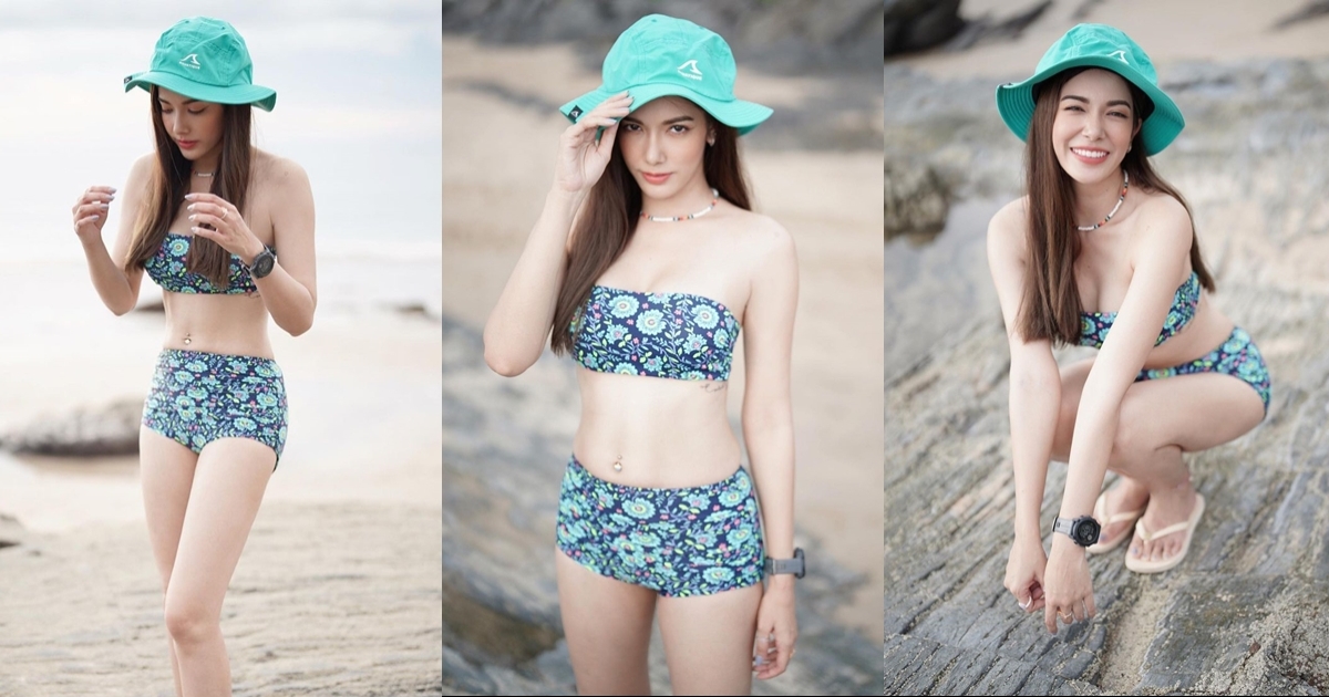 เกรซ พัชร์สิตา แจกความสดใสในบิกินี่สีฟ้า น่ารักมาก
