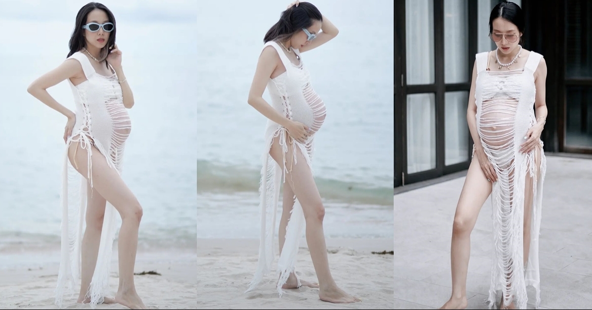 พลอย อัยดา อวดหุ่นคนท้องสุดแซ่บ ใกล้คลอดเต็มที่แล้ว