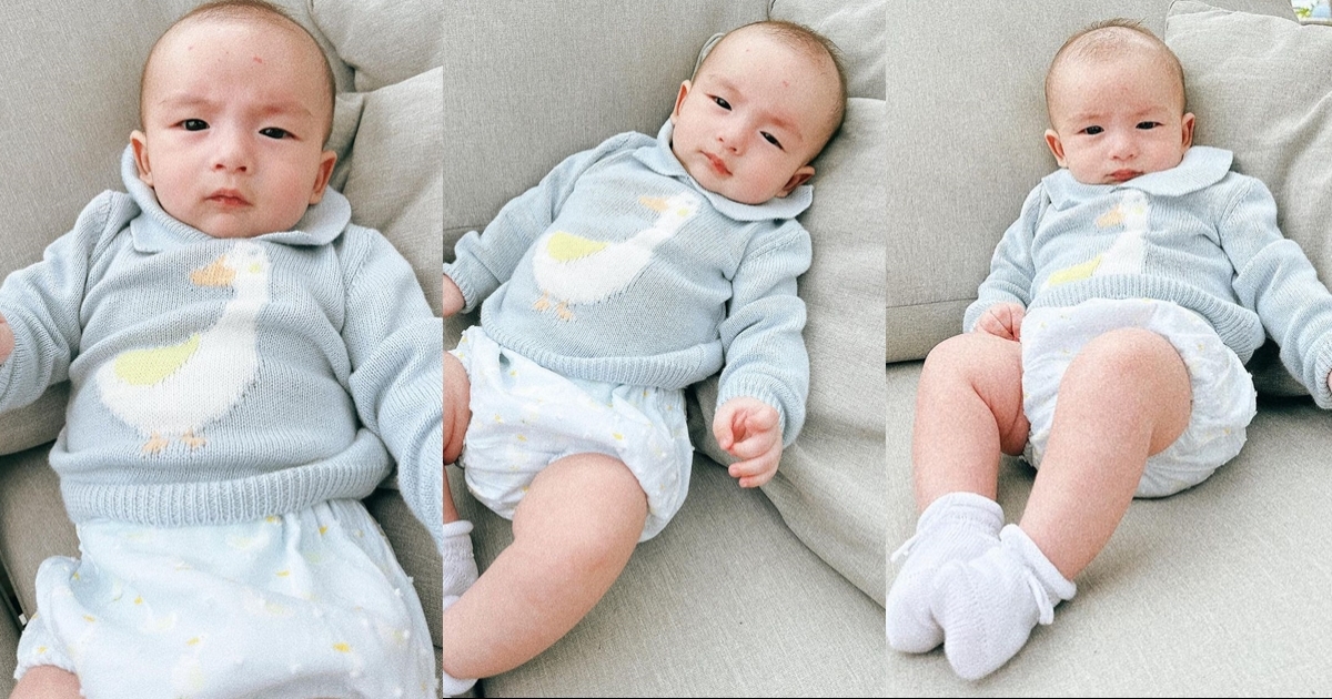 ฉายแววนายแบบมาแต่ไกล น้องไซลาส ลูกแม่ ดิว อริสรา 3 เดือนแล้ว