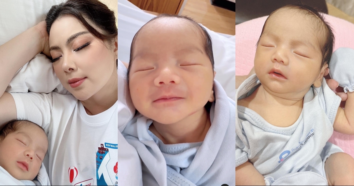 อัพเดทภาพล่าสุด น้องอเล็กซ์ ลูกชาย บุ๋ม ปนัดดา อายุครบ 1 สัปดาห์แล้ว