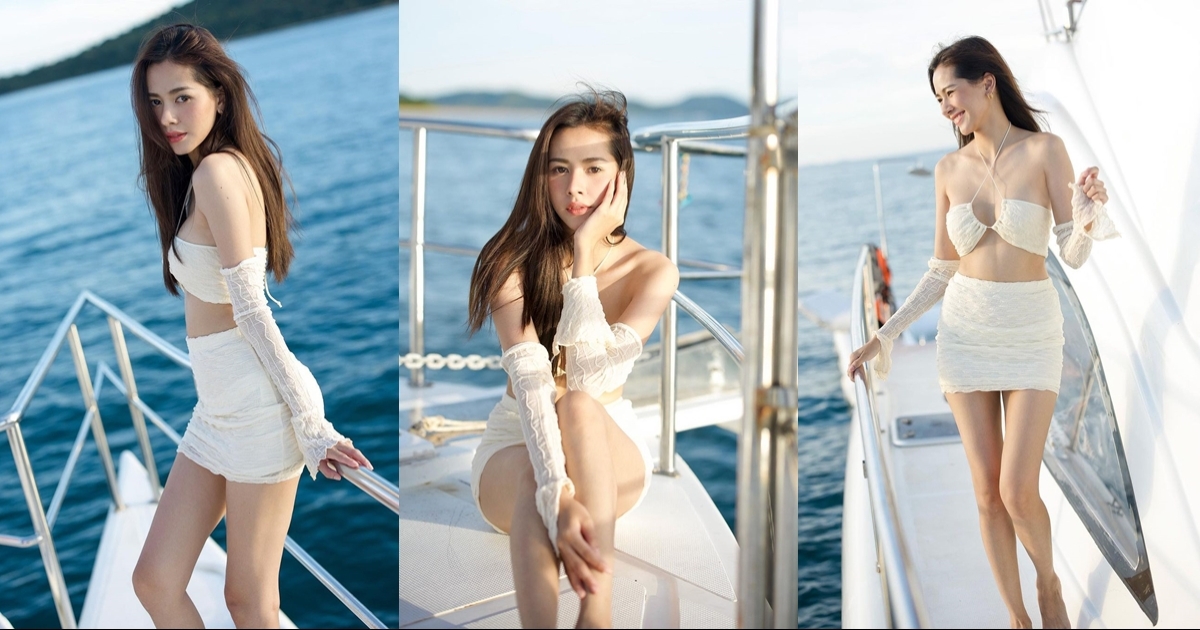 อ้อม อังคณา สาดความแซ่บใสๆ ริมทะเล แค่เห็นก็ใจละลายแล้วจ้า