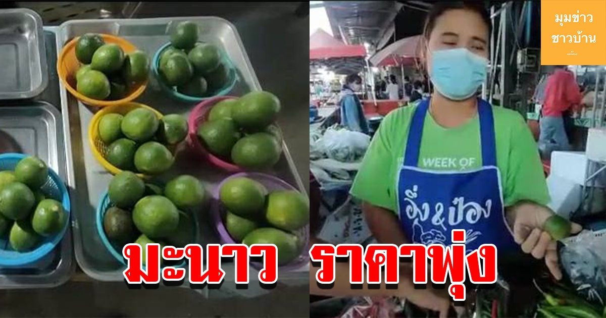มะนาว ปรับขึ้นราคาหลายเท่าตัว พุ่งพรวดในสัปดาห์เดียว