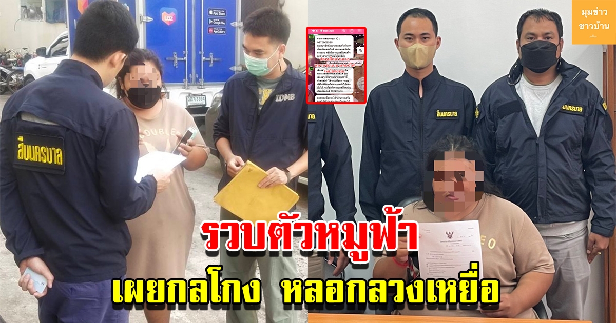 สืบนครบาลบุกรวบหมูฟ้า เจ้าตัวอ้างแค่บัญชีม้า ด้านตำรวจไม่เชื่อ
