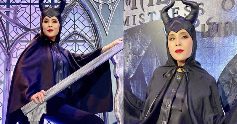 ทูลกระหม่อมหญิงอุบลรัตนราชกัญญา สิริวัฒนาพรรณวดี ฉลองพระองค์ในชุด Maleficent ทรงพระสเลนเดอร์มาก