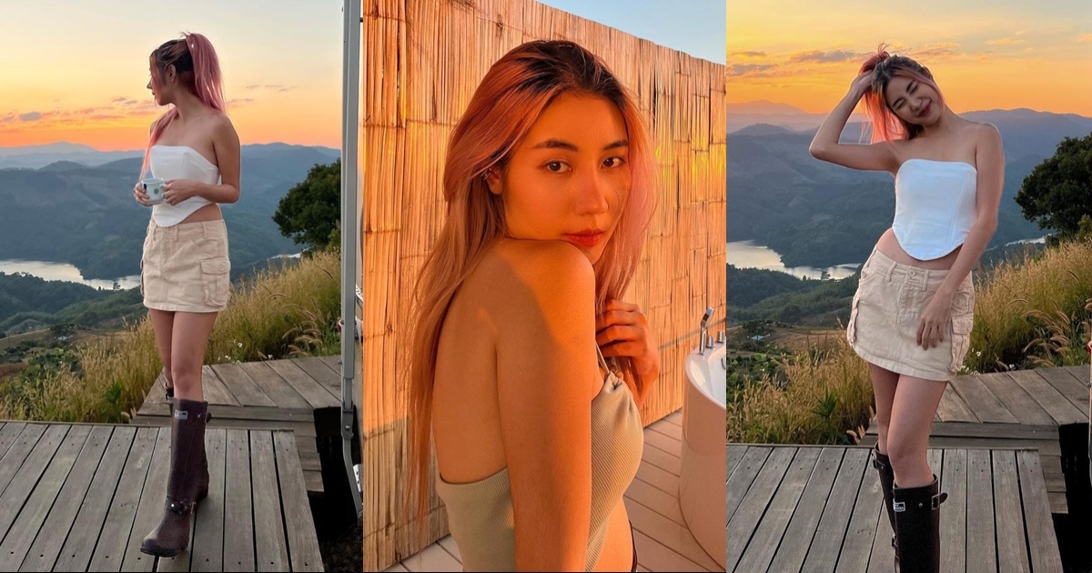 ต้องตา น้องสาว โตโน่ อวดแซ่บเบาๆ ท้าลมหนาวบนยอดเขา