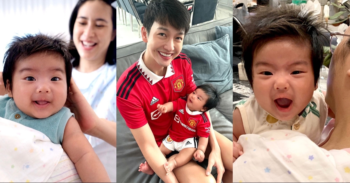 3 เดือนแล้วจ้า น้องพีร์เจ ลูกพ่อพุฒ-แม่จุ๋ย น่ารักหล่อเข้มขึ้นทุกวัน