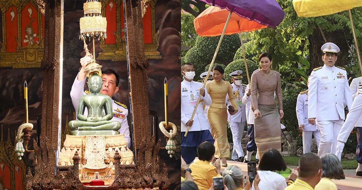 ในหลวง-พระราชินี เสด็จฯ ทรงเปลี่ยนเครื่องทรงฤดูร้อน ถวายพระแก้วมรกต