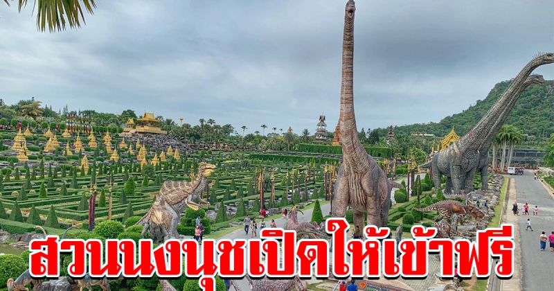 สวนนงนุช ชลบุรี เปิดให้เข้าฟรี