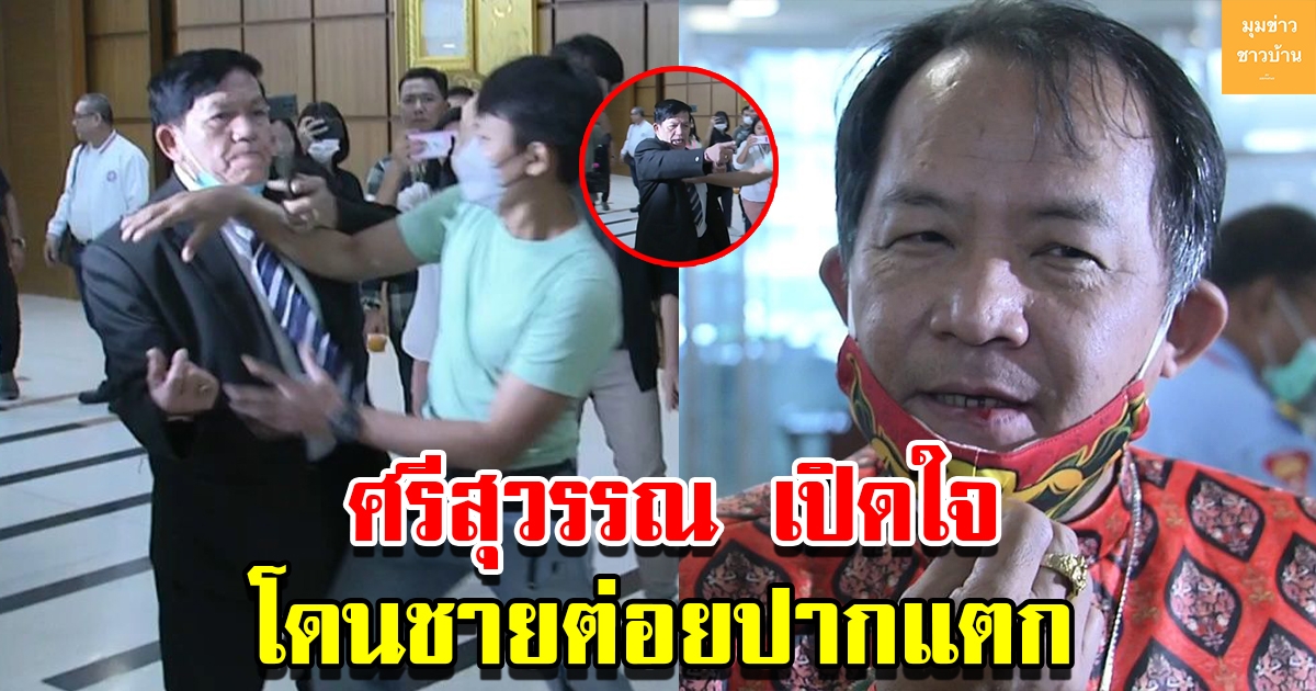 ศรีสุวรรณ เปิดใจโดนชายต่อยปากแตก หลังเข้าให้ปากคำ กกต. ปมเงินดิจิทัลเพื่อไทย 10,000