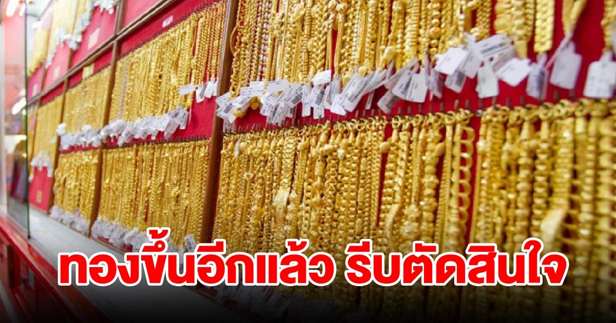 ราคาทองวันที่ 25 ก.ค. 2566 เปิดตลาดเช้าวันอังคาร ปรับขึ้นแล้ว รีบตัดสินใจ