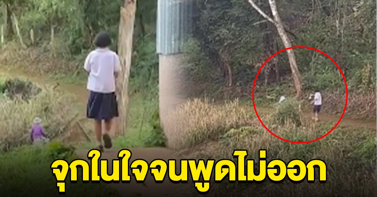 น้ำตาแตก เด็กหญิงขอครูห่อก๋วยเตี๋ยว ที่เหลือจากโรงเรียน พอเดินตามไปดู จุกในใจจนพูดไม่ออก