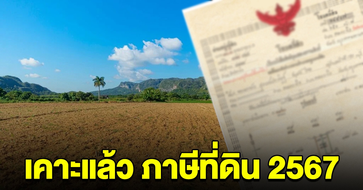 เจ้าของที่สะดุ้ง มท.เคาะแล้วภาษีที่ดิน 67 ใช้อัตราเดิมเก็บเต็ม 100% ปล่อยที่ร้างจ่ายเพิ่มเท่าตัว