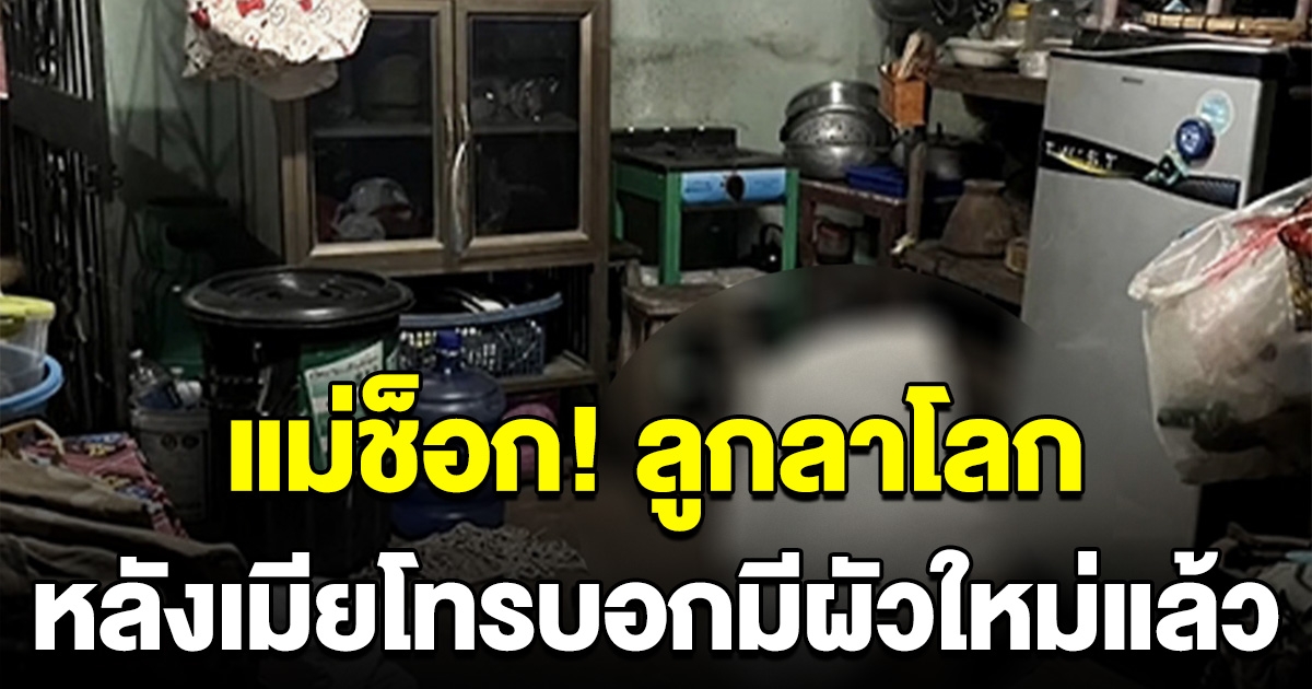 แม่ช็อก กลับบ้านมาเจอลูกชาย ตัดสินใจลาโลก หลังเมียโทรบอกมีผัวใหม่แล้ว