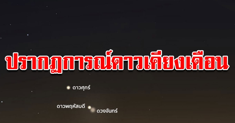 จับตาปรากฏการณ์ ดาวเคียงเดือน มาพร้อม ปรากฏการณ์แสงโลก