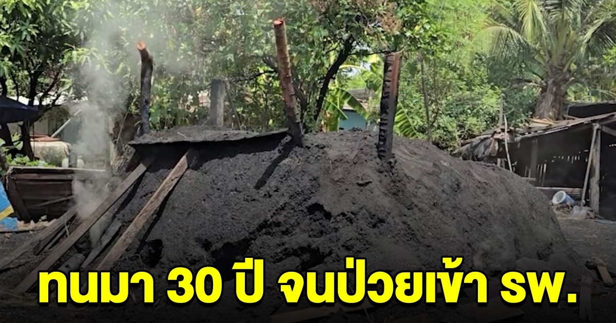 ทนมา 30 ปี เพื่อนบ้านเผาถ่านเขตชุมชน จนแม่ป่วยเข้า รพ.