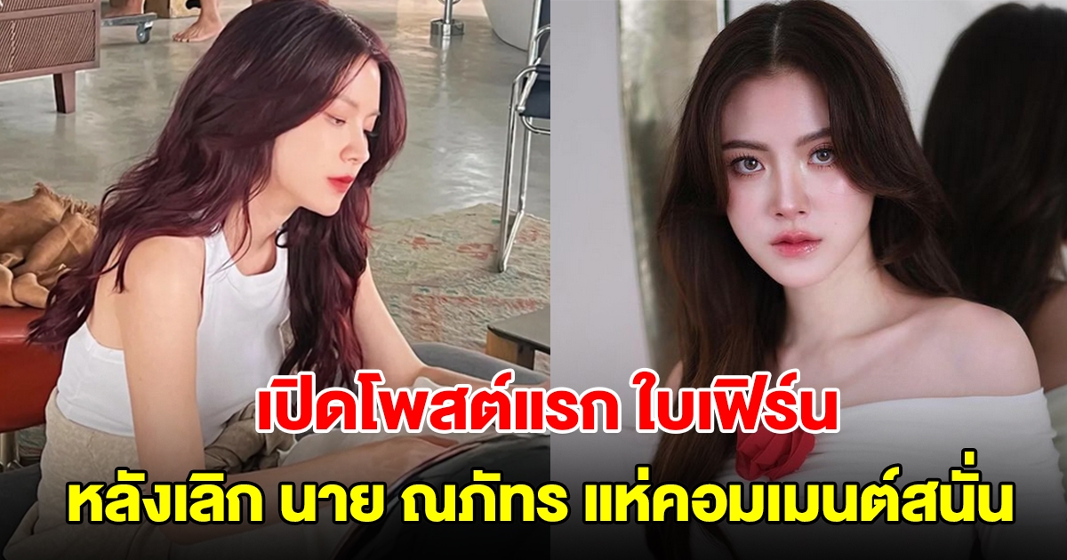 เปิดโพสต์แรก ใบเฟิร์น พิมพ์ชนก หลังเลิก นาย ณภัทร