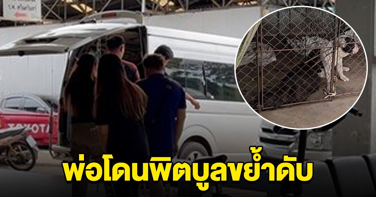 เศร้า ลูกรับร่างพ่อ ถูกหมาพิตบูล ขย้ำดับ กลางหมู่บ้าน วอนเจ้าของรับผิดชอบ
