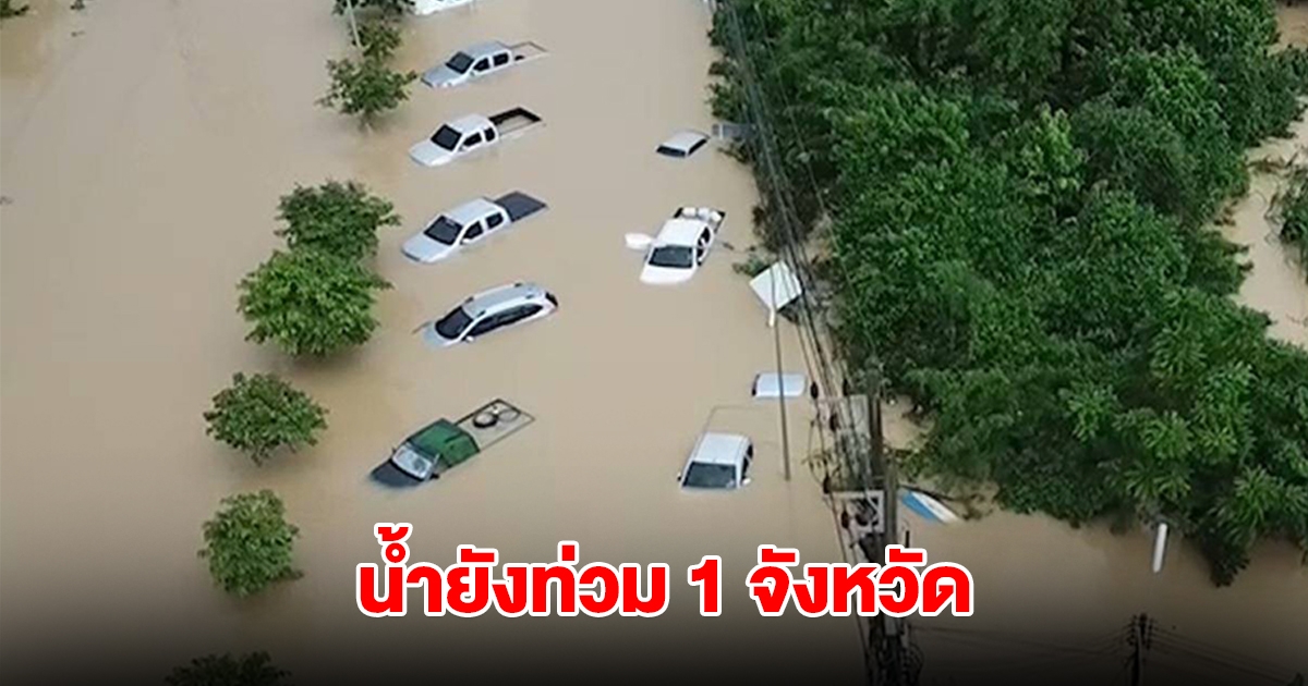 อัปเดตน้ำท่วมภาคใต้ ยังท่วมอีก 1 จังหวัด 52 หมู่บ้าน ประชาชนเดือดร้อน 4,805 ครัวเรือน