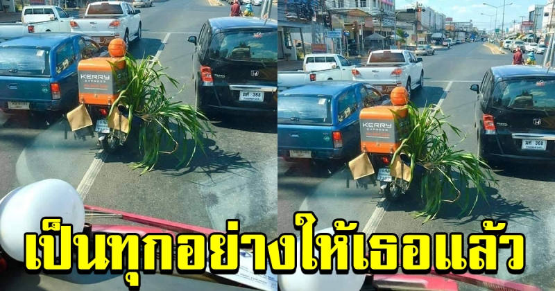 หนุ่มโพสต์ เห็นรถส่งของ