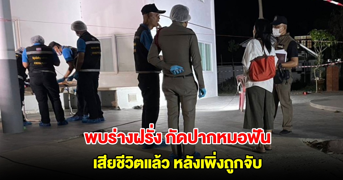 สลด! พบร่างฝรั่งคลั่ง เพิ่งถูกจับคดีทำร้าย กัดปากหมอฟัน เสียชีวิตปริศนาคาห้องพัก