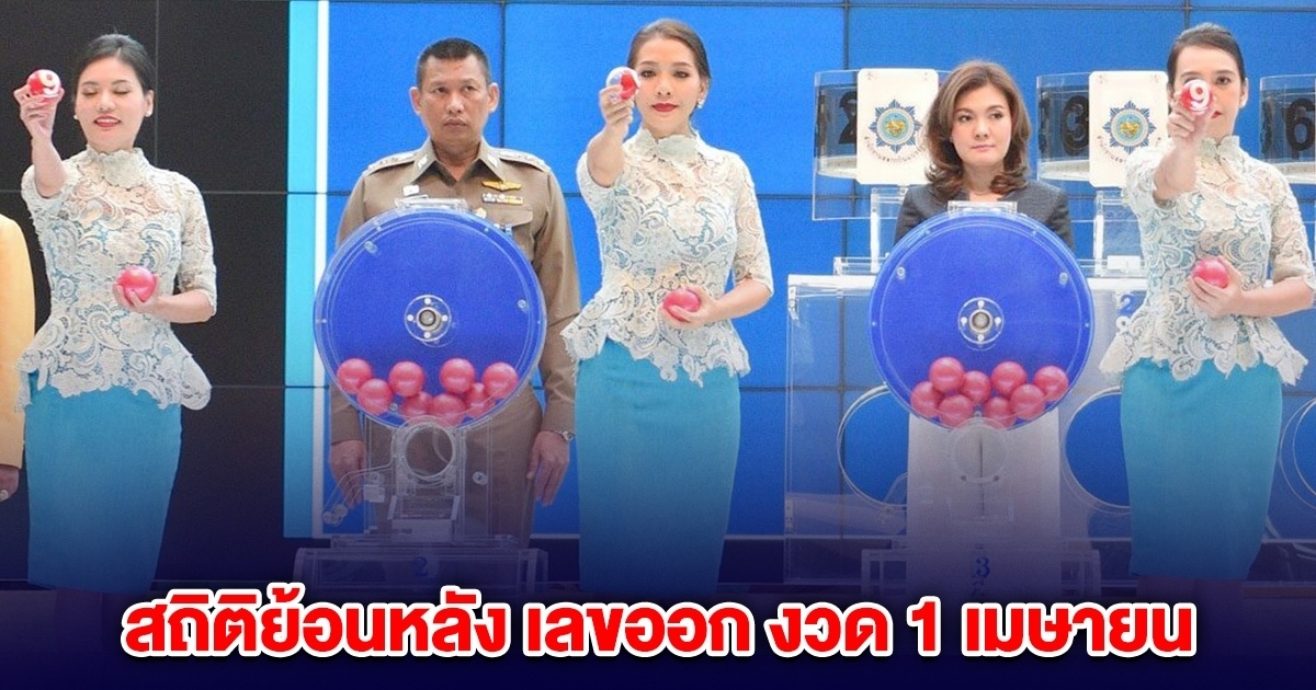 สถิติย้อนหลัง 10 ปี เลขออก งวด 1 เม.ย.