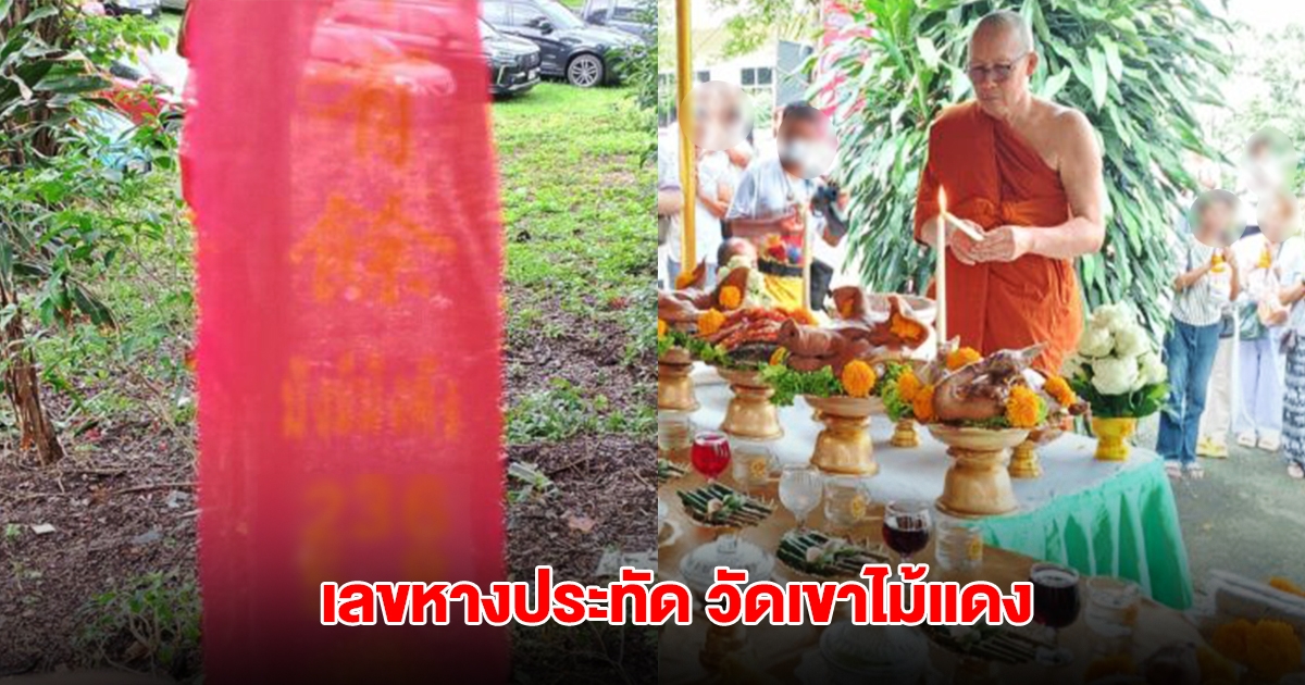 ส่องเลขหางประทัด วัดเขาไม้แดง หลวงพ่อสง่า จัดไหว้ครูบูรพาจารย์ประจำปี 68