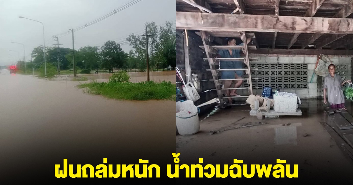 ฝนถล่มหนัก วิเชียรบุรีอ่วม น้ำท่วมฉับพลัน