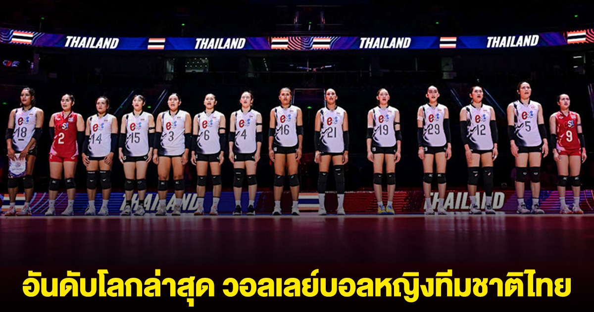 อันดับโลกล่าสุด วอลเลย์บอลหญิงทีมชาติไทย หลังแพ้ติดต่อกัน 3 นัด