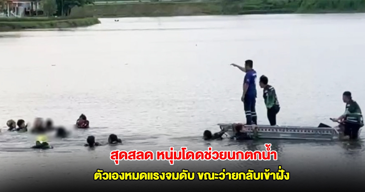 สุดสลด หนุ่มโดดลงอ่างเก็บน้ำ ช่วยนกตกน้ำ ตัวเองหมดแรงจมดับ ขณะว่ายกลับเข้าฝั่ง