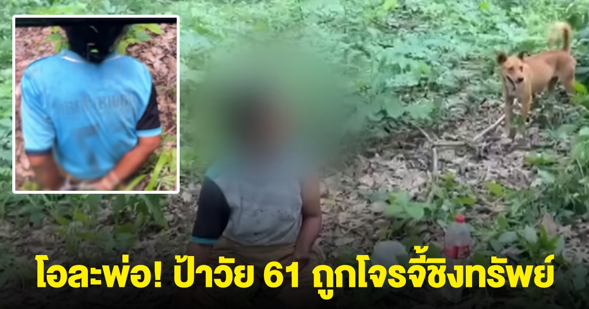 โอละพ่อ ป้าวัย 61 ถูกโจรจี้ชิงทรัพย์ สารภาพความจริงแล้ว