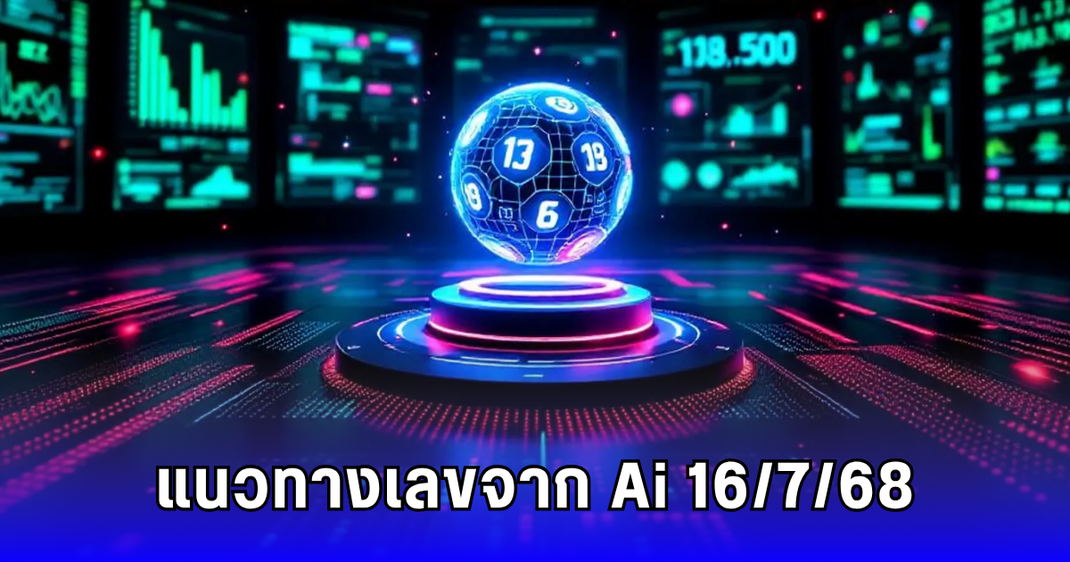แนวทางเลขจาก Ai 16/7/68 เผย 10 เลขสวยมาแรง