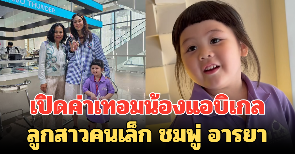 สมฐานะทายาทหมื่นล้านตัวน้อย เปิดค่าเทอมน้องแอบิเกล ลูกสาวคนเล็ก ชมพู่ อารยา