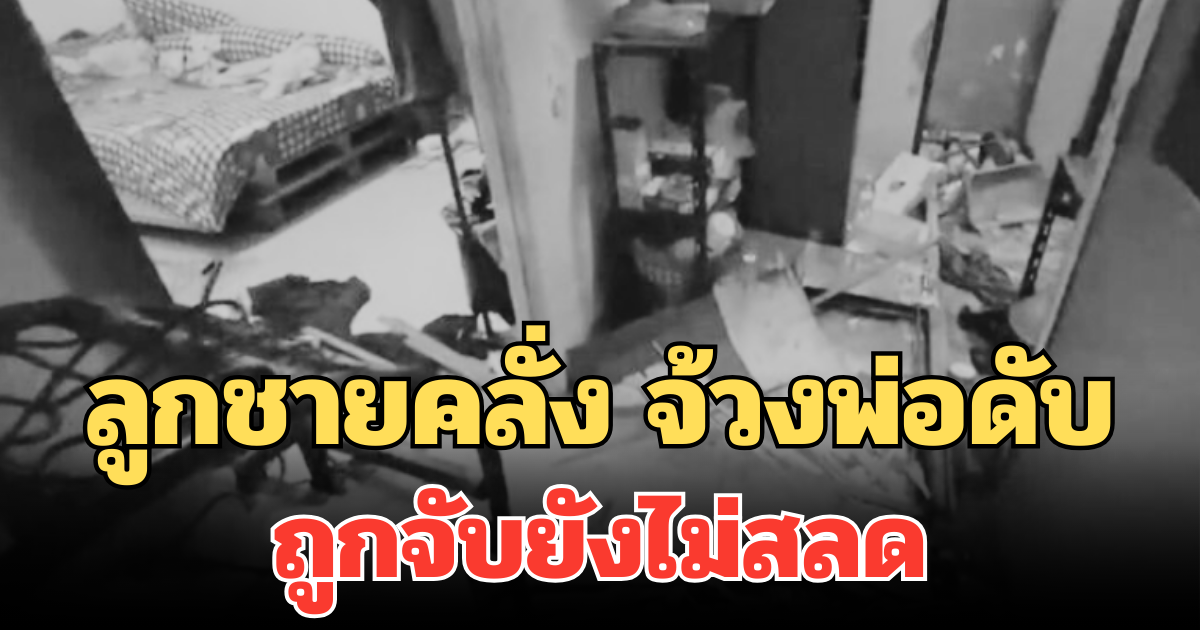 ลูกชายคลั่ง จ้วงพ่อดับ ถูกจับยังไม่สลด