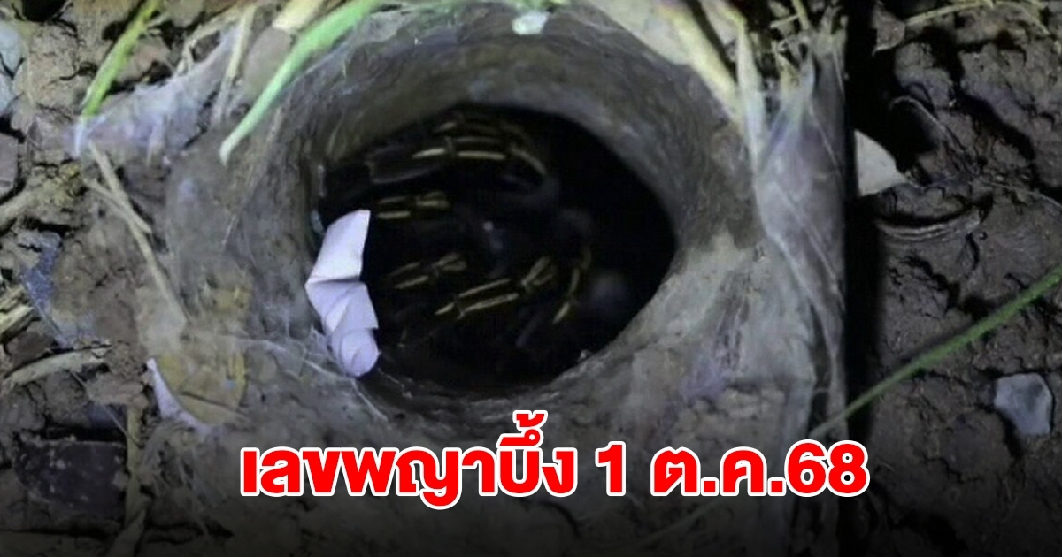 มาแล้ว! เลขพญาบึ้ง คีบออกมาให้เน้นๆ งวดวันที่ 1 ต.ค.68