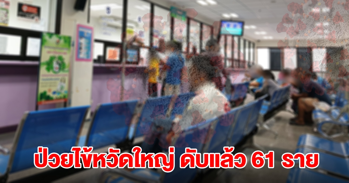 สคร.9 เผย ยอดป่วยไข้หวัดใหญ่ พุ่ง 7 แสน เสียชีวิตแล้ว 61 ราย เผยจังหวัดป่วยสูงสุด