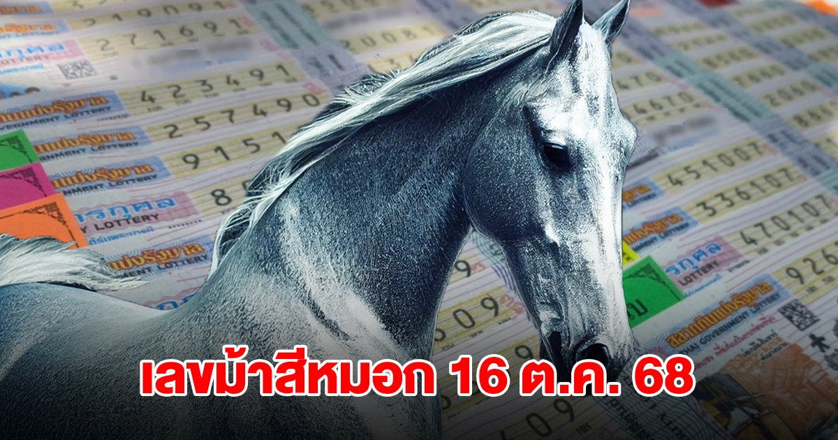 มาแล้ว เลขม้าสีหมอก งวดวันที่ 16 ต.ค. 68