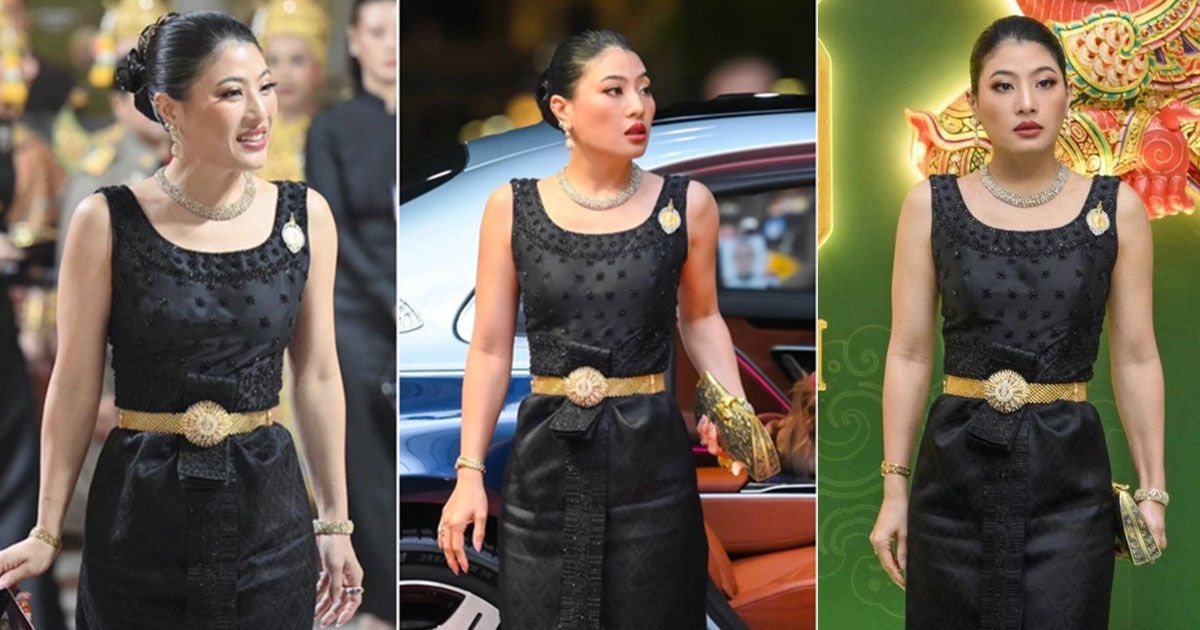 สง่างาม!! เจ้าฟ้าสิริวัณณวรีฯ ฉลองชุดไทยทอดพระเนตรโขน