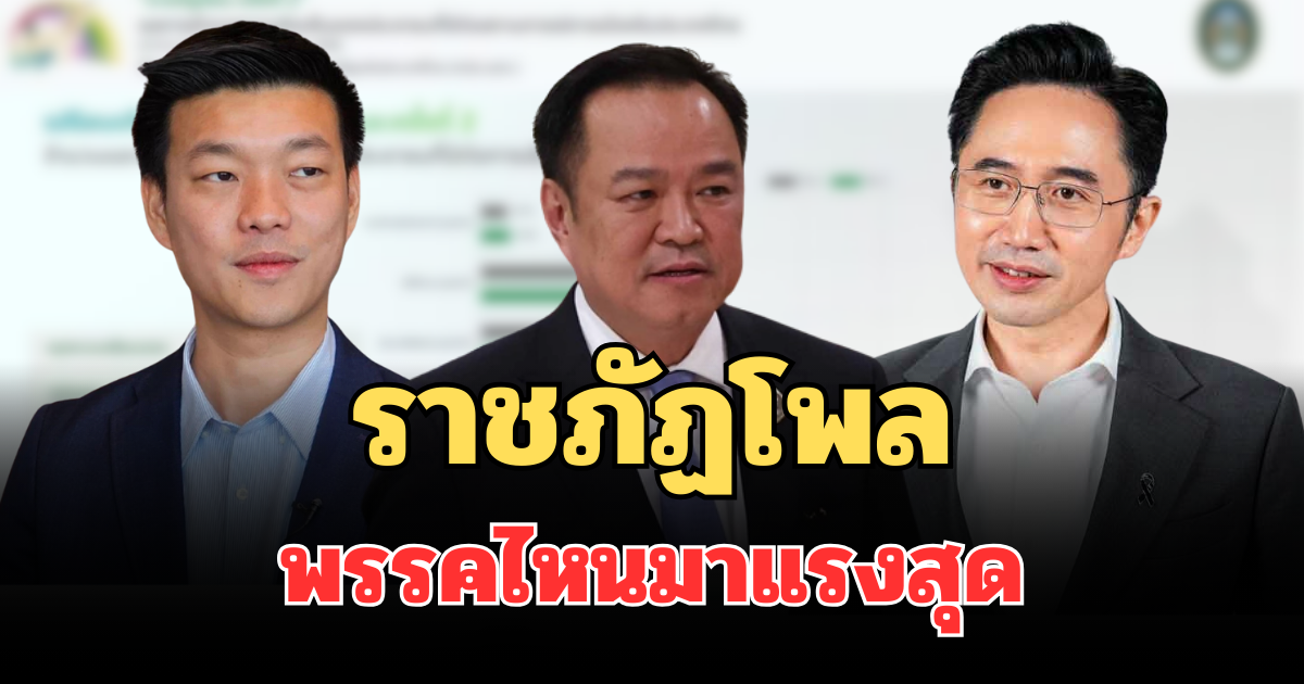 มาแล้ว! เปิดผลสำรวจราชภัฏโพล หนุนนั่งนายกฯ พรรคไหนมาแรงสุด