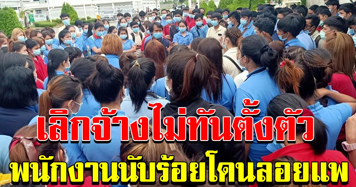 พนักงานนับร้อยชีวิต โดนเลิกจ้างกะทันหัน