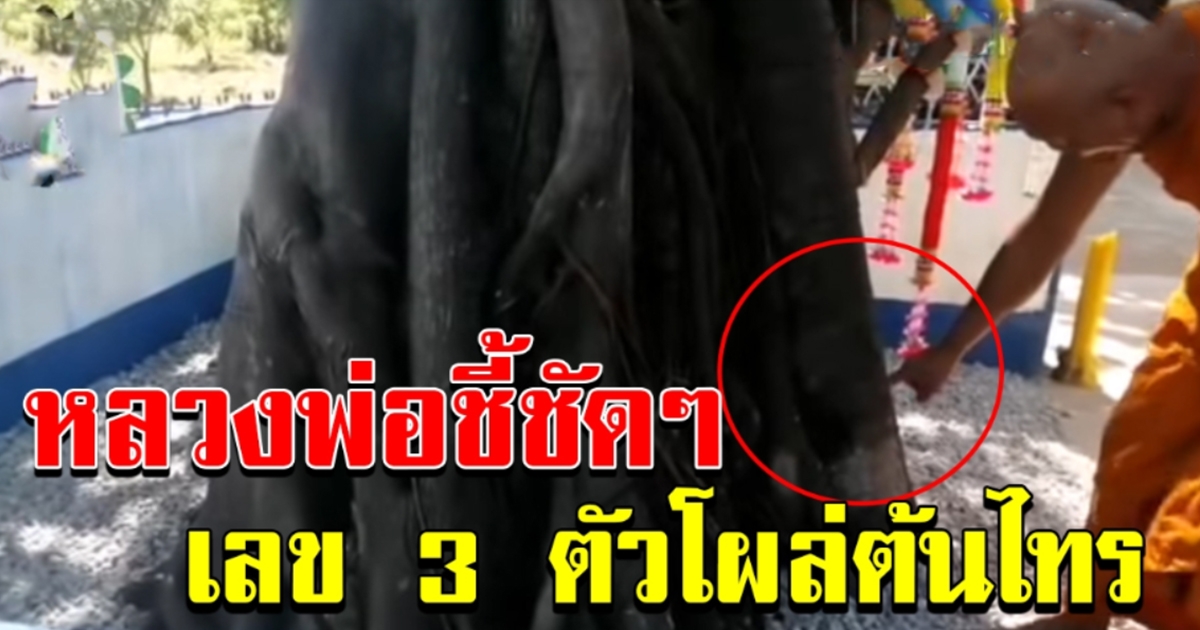 หลวงพ่อ ชี้ให้ดูชัดๆ เลขโผล่สามตัว ใครถูกอย่าลืมมาทำบุญ