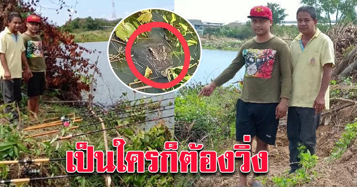 คนไปหาปลา เจอขอนไม้