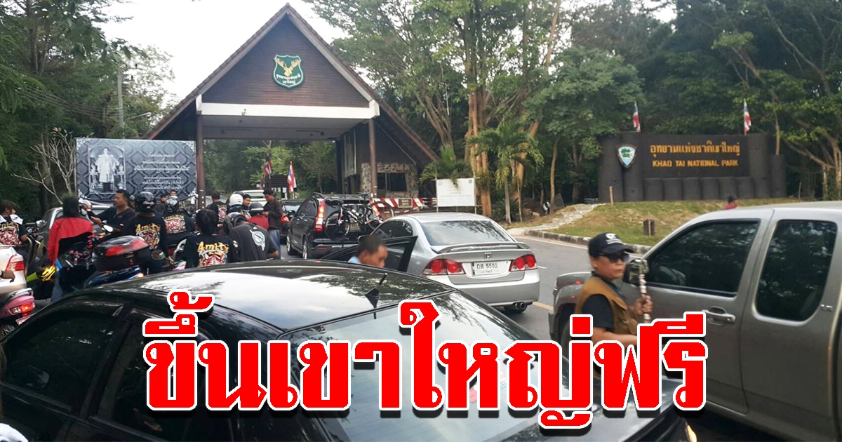 อุทยานฯเขาใหญ่ มอบของขวัญให้ประชาชน เปิดให้ขึ้นเขาฟรีช่วงส่งท้ายปี