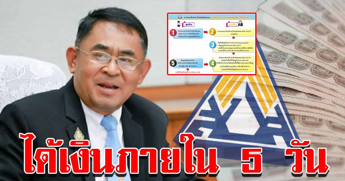 5 ขั้นตอน รับสิทธิว่างงาน ได้เงินภายใน 5 วัน