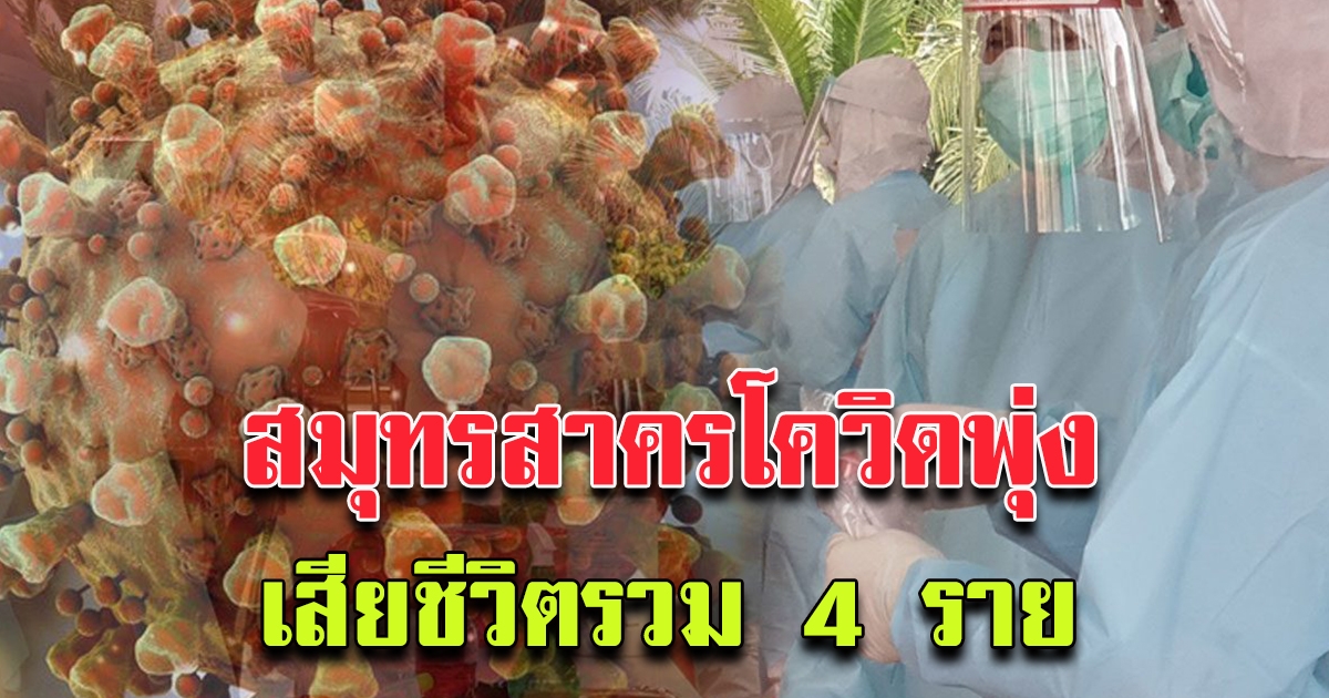 ยอด โควิด พุ่งอีก สมุทรสาคร พบผู้ป่วยใหม่ 801ราย เสียชีวิตรวม 4ราย