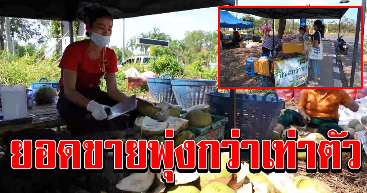 น้ำมะพร้าว ทำยอดขายพุ่ง